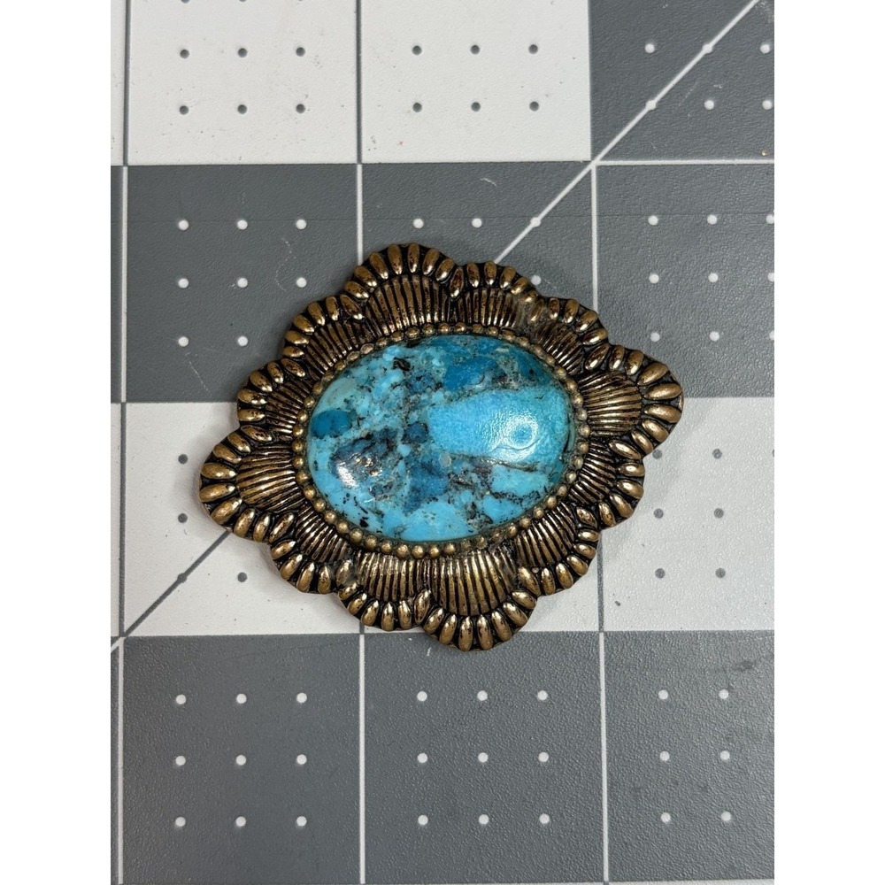 Barse Thailand Vintage Bolo Or Scarf Tie ? Silver Tone with Turquoise